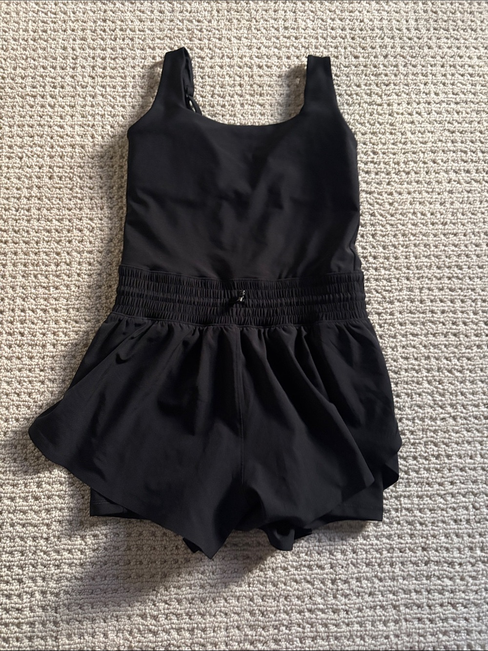Abercrombie & Fitch Black Sleeveless Romper